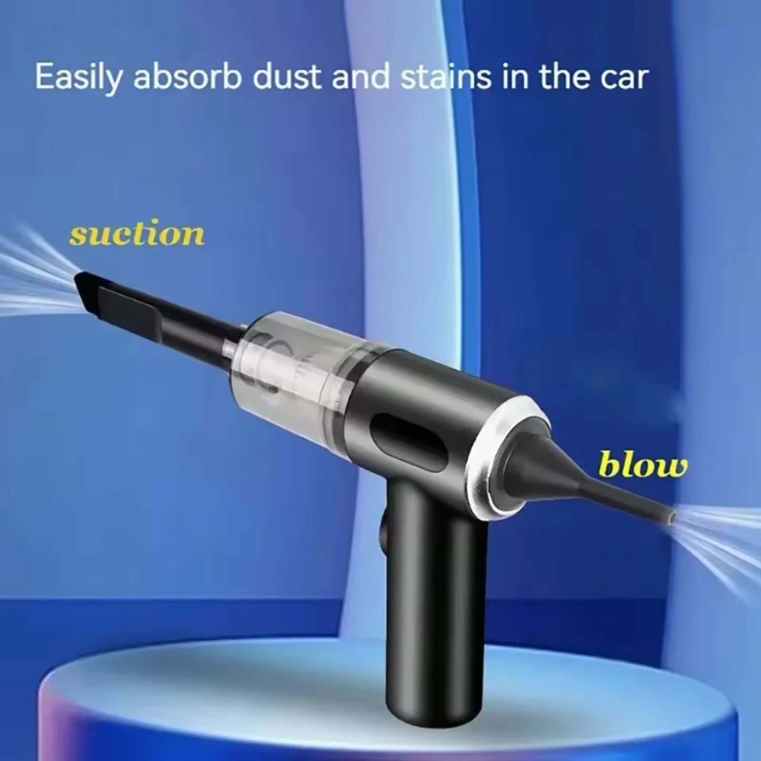 Handheld Car Wireless Vacuum Cleaner - Dry & Wet Use