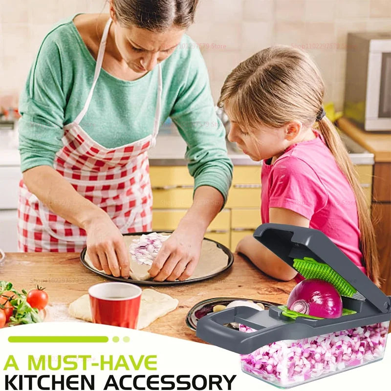 16-in-1 Vegetable Chopper & Slicer for Kitchen Essentials