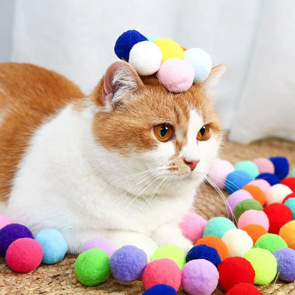 Interactive Cat Toy - Plush Ball Launcher for Indoor Play