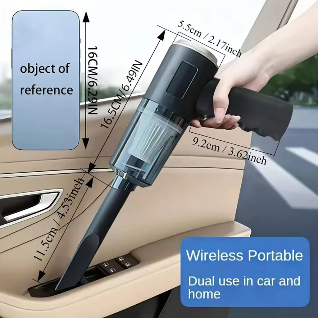 Handheld Car Wireless Vacuum Cleaner - Dry & Wet Use