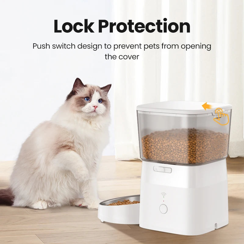 Smart Pet Food Dispenser – Automatic Wi-Fi Feeder for Dogs & Cats