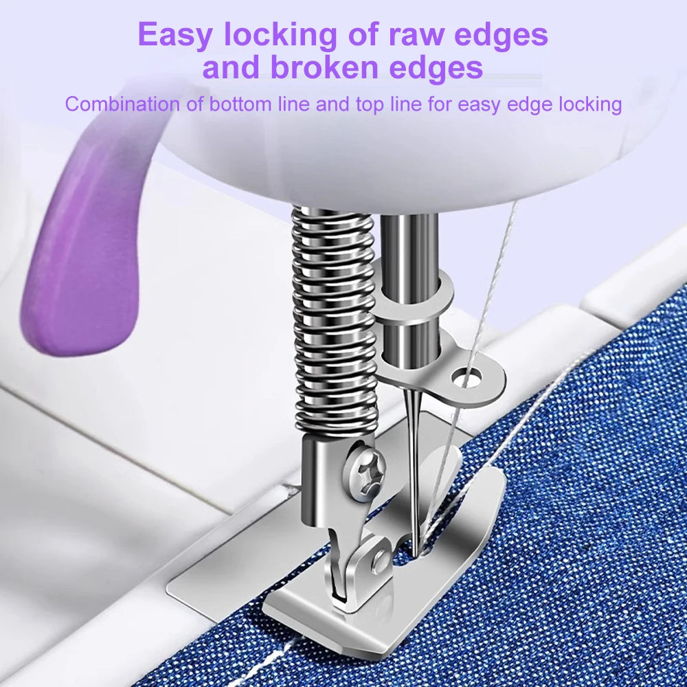 Compact Sewing Machine 202 – With Built-in Light, Cutter & Pedal | Ideal for Beginners